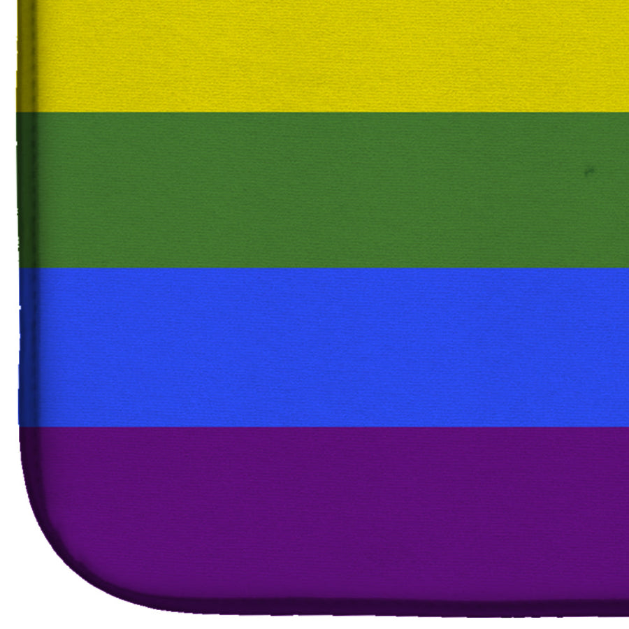 Gay Pride Dish Drying Mat – Absorbent, Artistic Kitchen Essentials