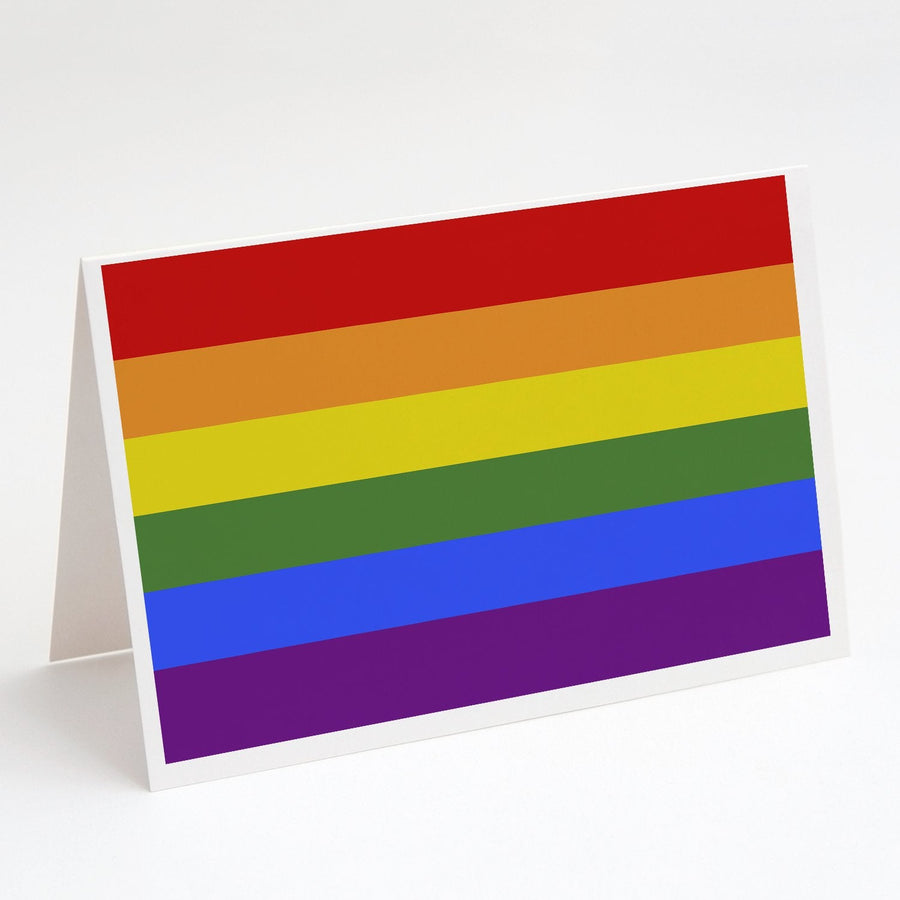 Gay Pride Greeting Cards -  Blank Note Cards – 8-Pack of Artist-Designed Cards with Envelopes