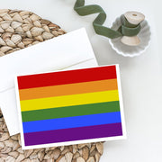 Gay Pride Greeting Cards -  Blank Note Cards – 8-Pack of Artist-Designed Cards with Envelopes