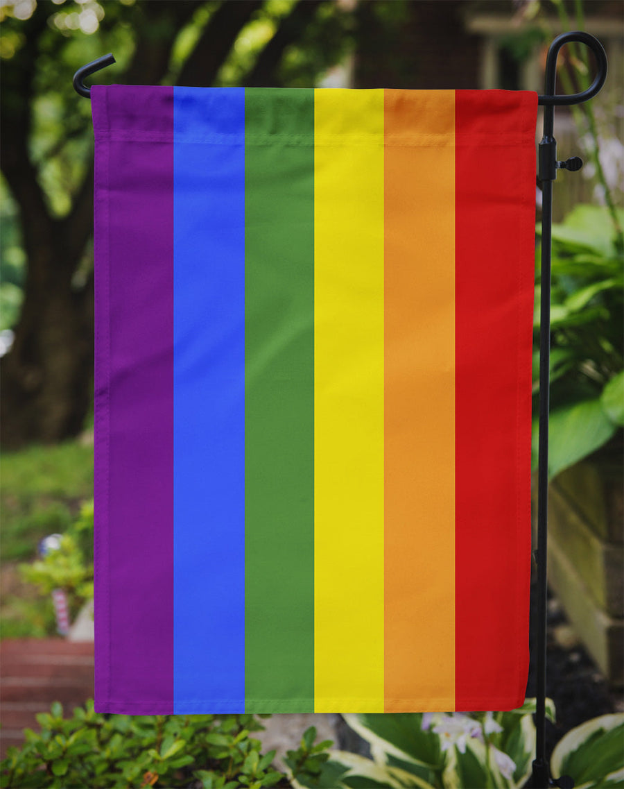 Rainbow Pride Garden Flag – LGBTQ+ Outdoor Yard Decor