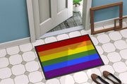 Gay Pride Doormat - 24x36 Decorative Floor Mat – Indoor/Outdoor Rug with Artistic Flair