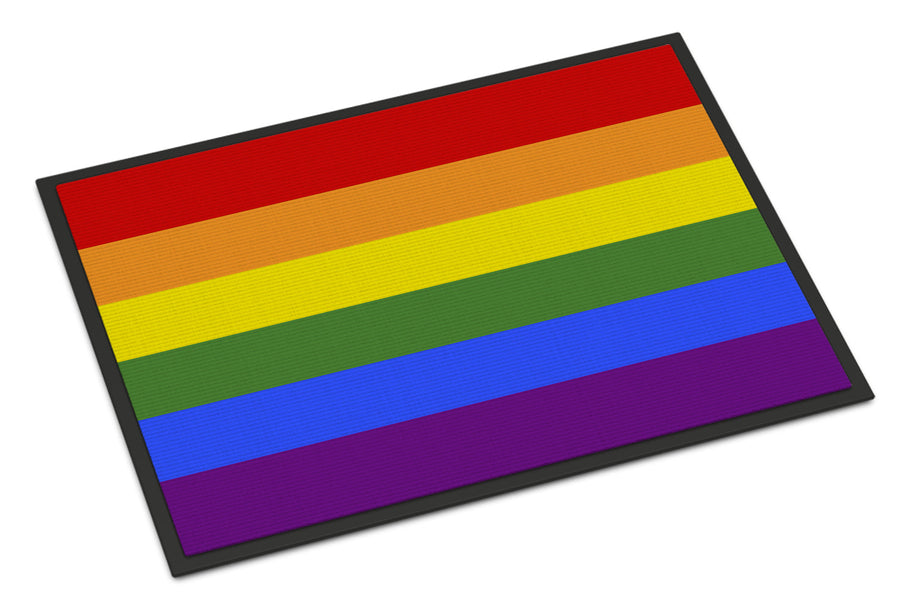 Gay Pride Doormat - 18x27 Decorative Floor Mat – Indoor/Outdoor Rug with Artistic Flair