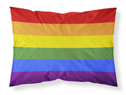 Pride Fabric Standard Pillowcase – Artistic Decorative Front, White Back