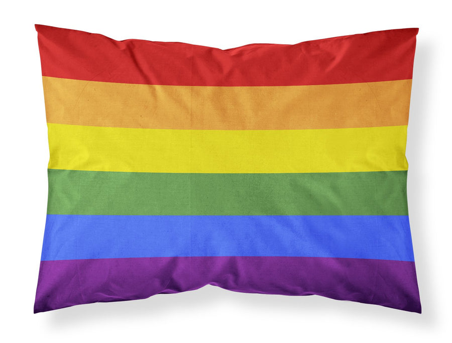 Pride Fabric Standard Pillowcase – Artistic Decorative Front, White Back