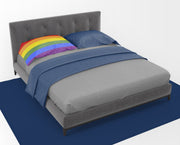 Pride Fabric Standard Pillowcase – Artistic Decorative Front, White Back