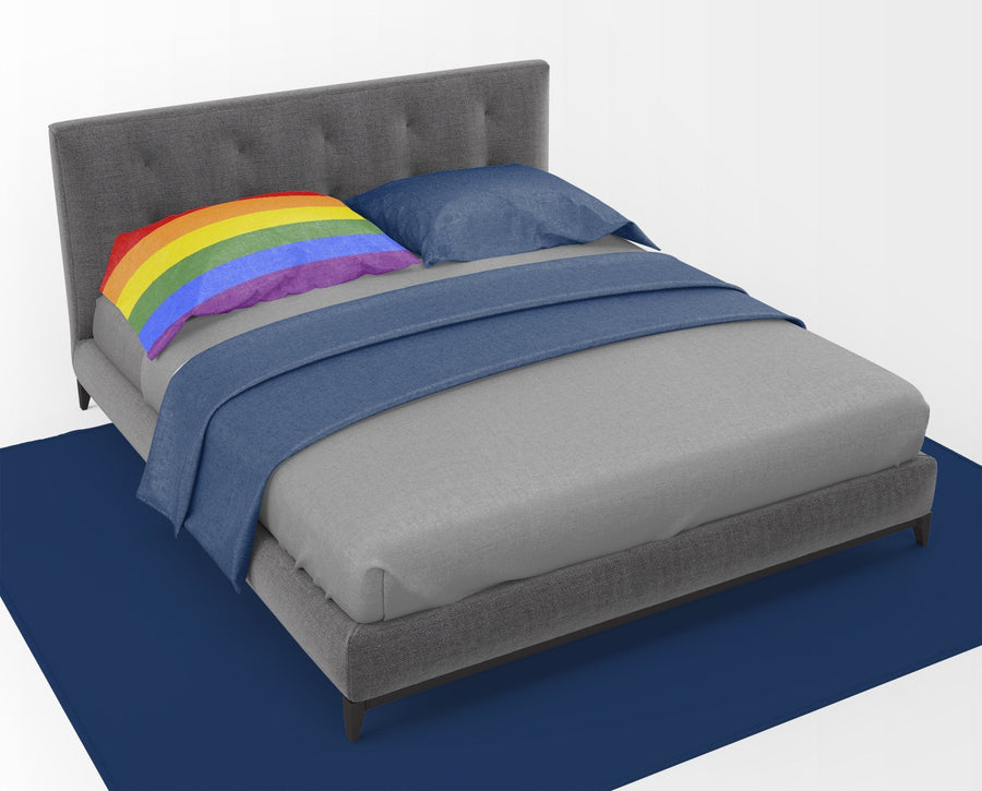 Pride Fabric Standard Pillowcase – Artistic Decorative Front, White Back