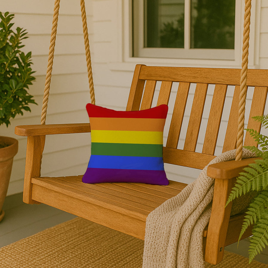 Gay Pride Throw Pillow - 14x14 Decorative Pillow – Art for Your Home & Patio