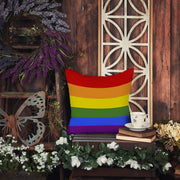 Gay Pride Throw Pillow - 14x14 Decorative Pillow – Art for Your Home & Patio