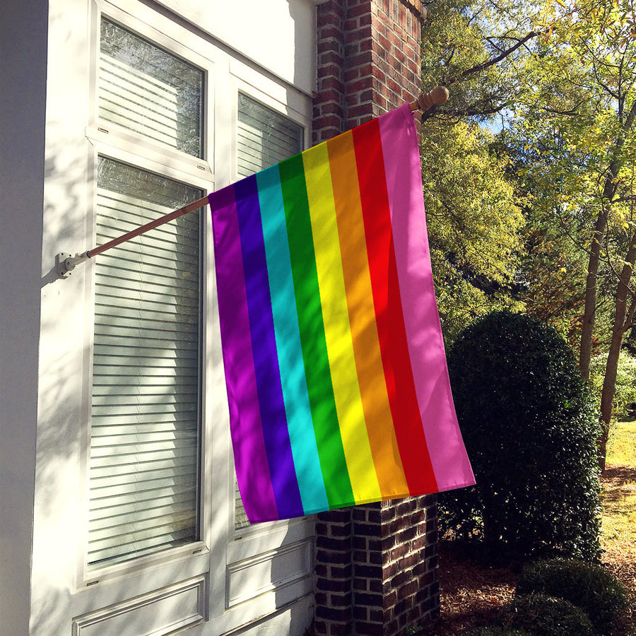 Gay Pride before 1978 Flag Canvas House Size
