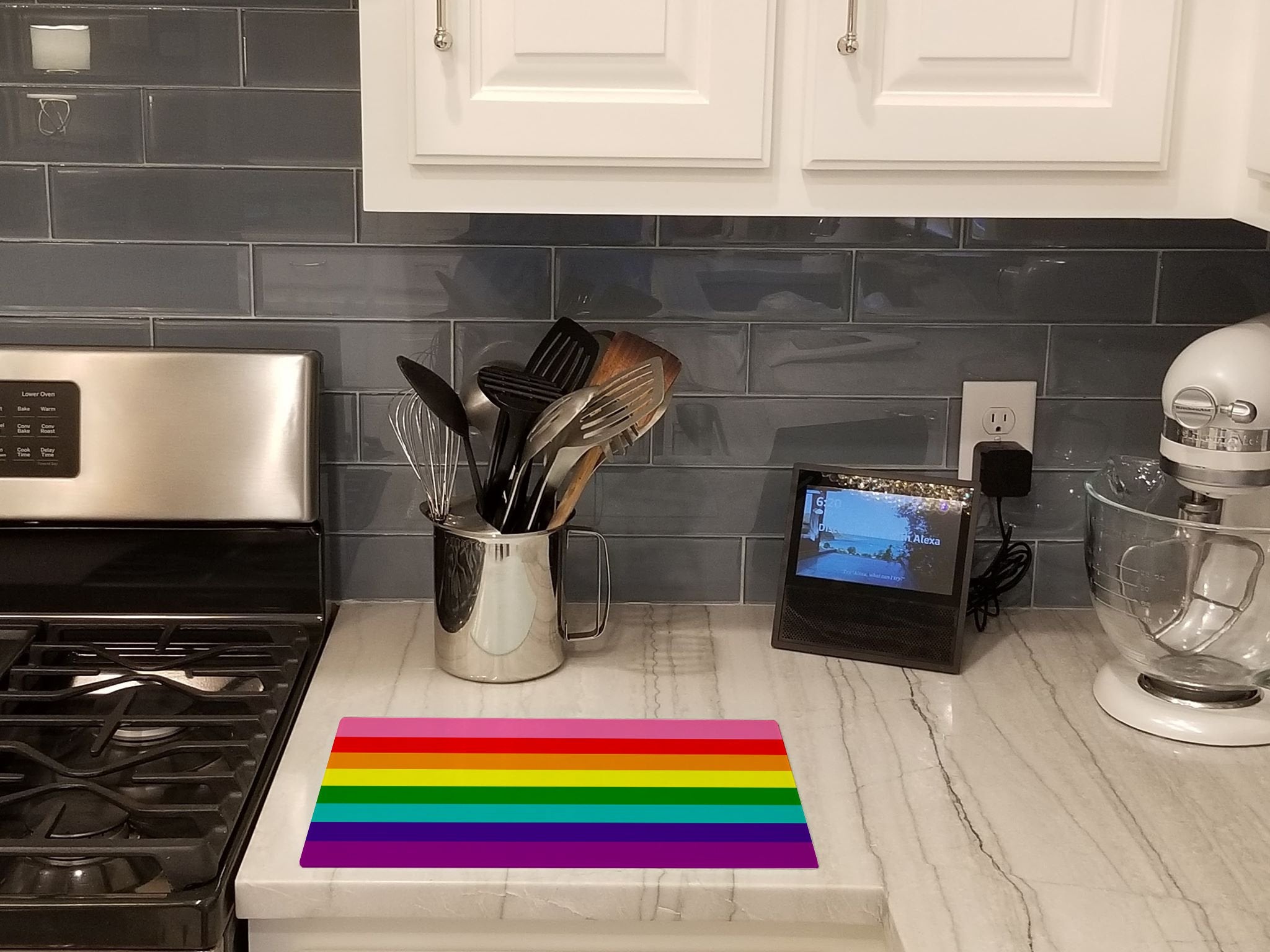 Gay Pride before 1978 Glass Cutting Boards – Durable, Decorative Kitchen Art Large