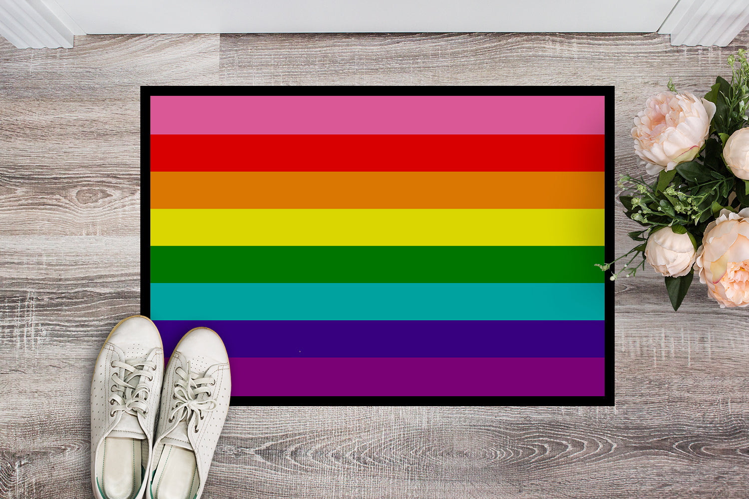 Gay Pride before 1978 Doormat - 18x27 Decorative Floor Mat – Indoor/Outdoor Rug with Artistic Flair
