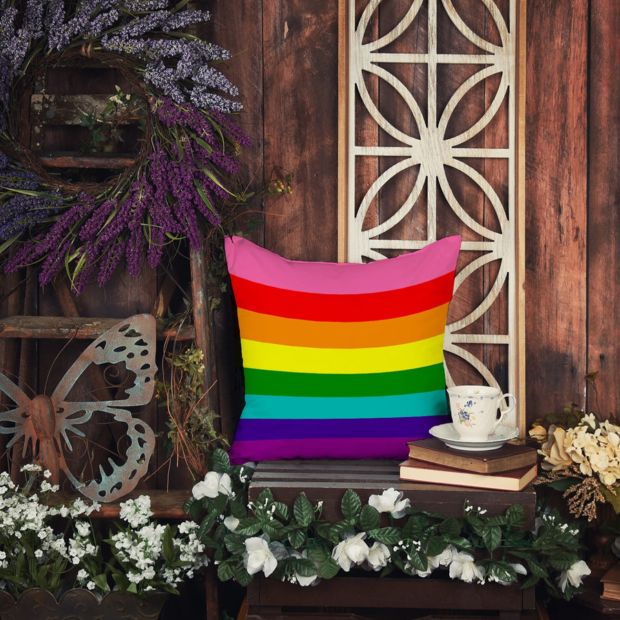 Gay Pride before 1978 Throw Pillow - 14x14 Decorative Pillow – Art for Your Home & Patio