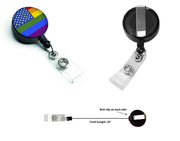 USA Gay Pride Retractable Badge Reel
