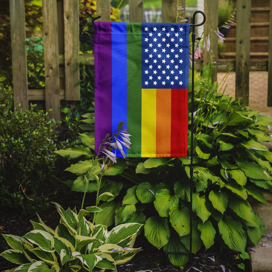 USA Gay Pride Garden Flag – LGBTQ+ Inclusive Outdoor Yard Decor