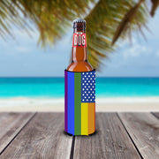 USA Gay Pride  Hugger for slim cans