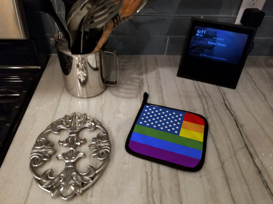 USA Pride Pot Holders - Set of 2 - Heat-Resistant Kitchen Essentials