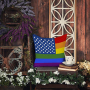 USA Pride Throw Pillow - 14x14 Decorative Pillow – Art for Your Home & Patio