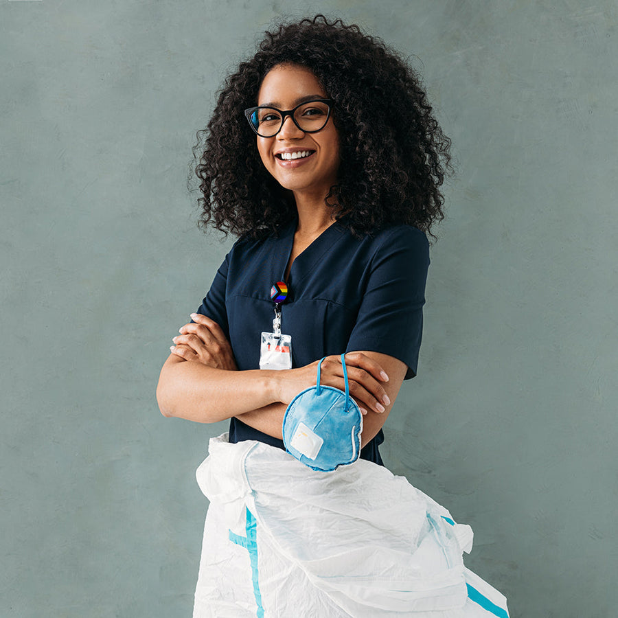 Gay Pride Progress Pride Retractable Badge Reel