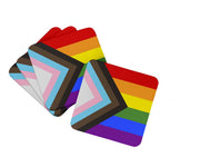 Progress Pride Foam Coaster