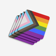 Progress Pride Foam Coaster