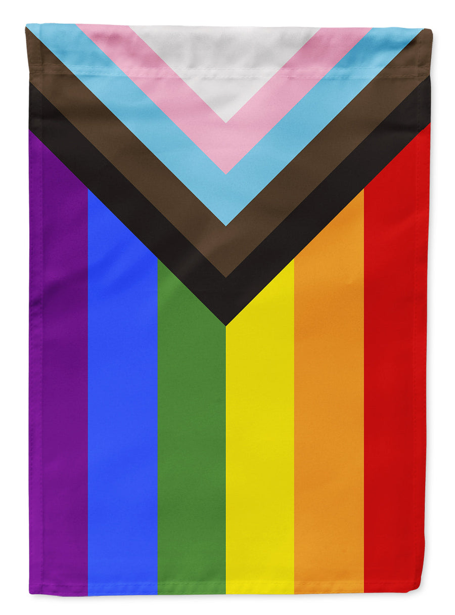 Gay Pride Progress Pride Garden Flag – LGBTQ+ Inclusive Outdoor Yard Decor