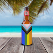 Gay Pride Progress Pride  Hugger for slim cans