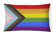 Progress Pride Canvas Fabric Decorative Pillow