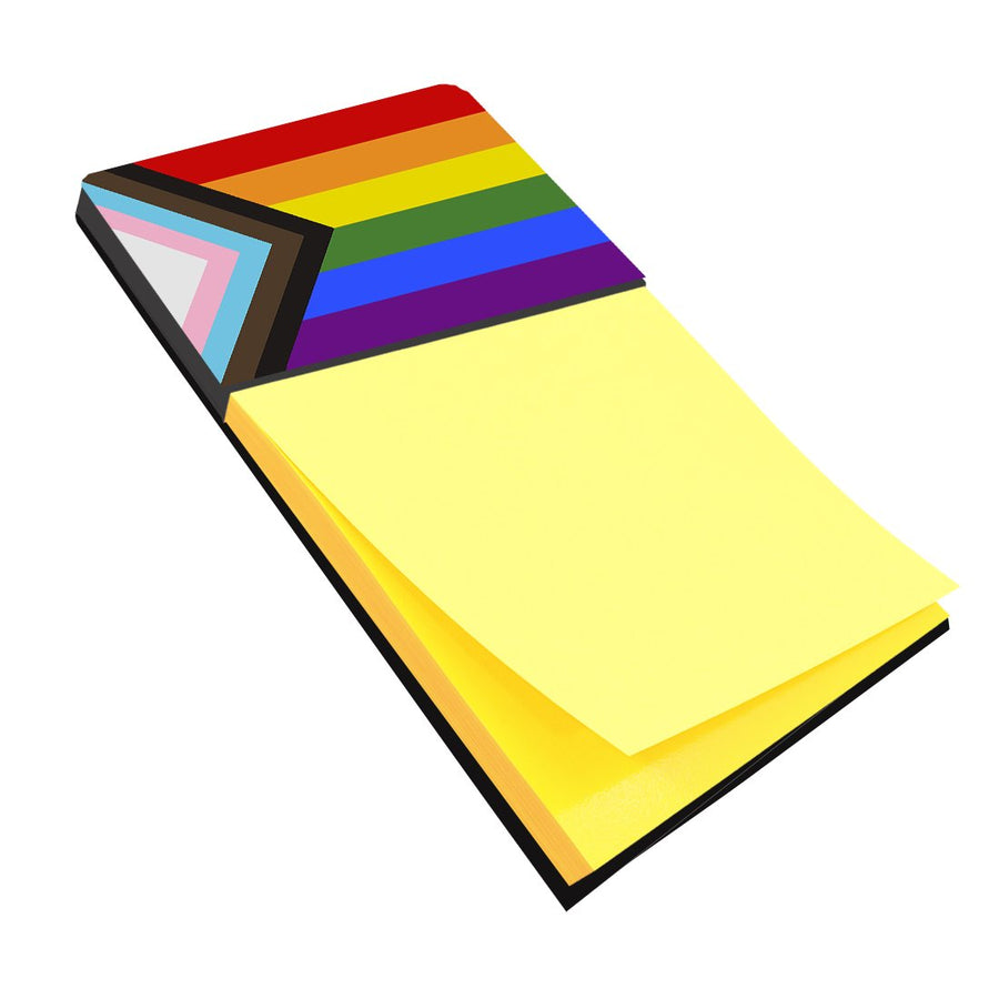 Gay Pride Progress Pride Sticky Note Holder- Refiilable Desk Accessory Note Pad