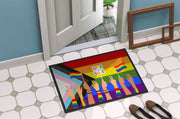 Gay Pride Parade Progress Pride Doormat - 18x27 Decorative Floor Mat – Indoor/Outdoor Rug with Artistic Flair