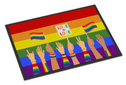 Gay Pride Parade Doormat - 24x36 Decorative Floor Mat – Indoor/Outdoor Rug with Artistic Flair