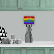 Gay Pride Love Wins Mosaic Heart Leash or Key Holder