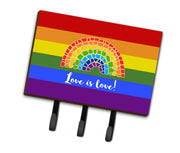 Gay Pride Love is Love Mosaic Rainbow Leash or Key Holder