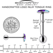 Baby Dinosaur Barbell Tongue Ring by Onyx O