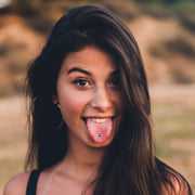 Black Glow in the Dark I Love Me Barbell Tongue Ring by Onyx O