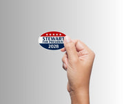 "Stewart/Colbert 2028" Political Campaign Sticker