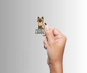 "Judging You Loudly" Funny Sarcastic Siamese Cat Sticker