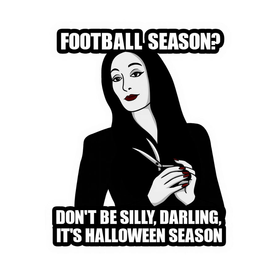 Funny Spooky Addams Family Morticia Halloween Sticker
