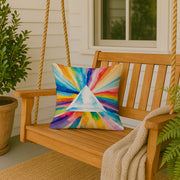 Gay Pride Intersectional Prism Throw Pillow