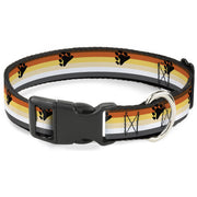 Plastic Clip Collar - Flag Bear Pride2 Black/Brown/Orange/Yellow/Tan/White/Gray/Black