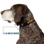 Distressed Rainbow Pride Flag Plastic Clip Collar