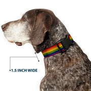 Distressed Rainbow Pride Flag Plastic Clip Collar