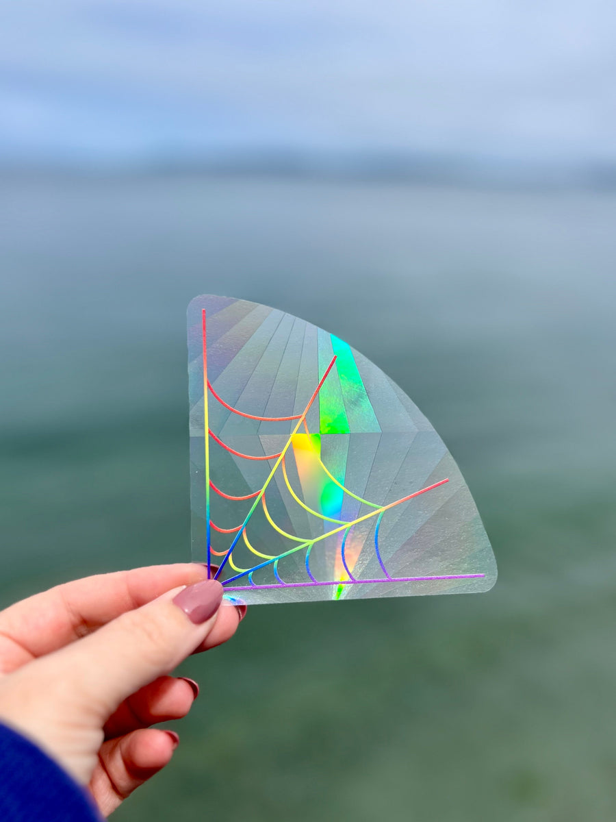 Rainbow Spiderweb Suncatcher
