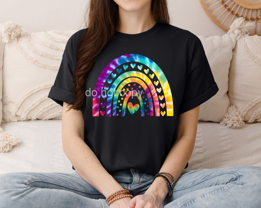 Tie Dye Rainbow Graphic T-Shirt