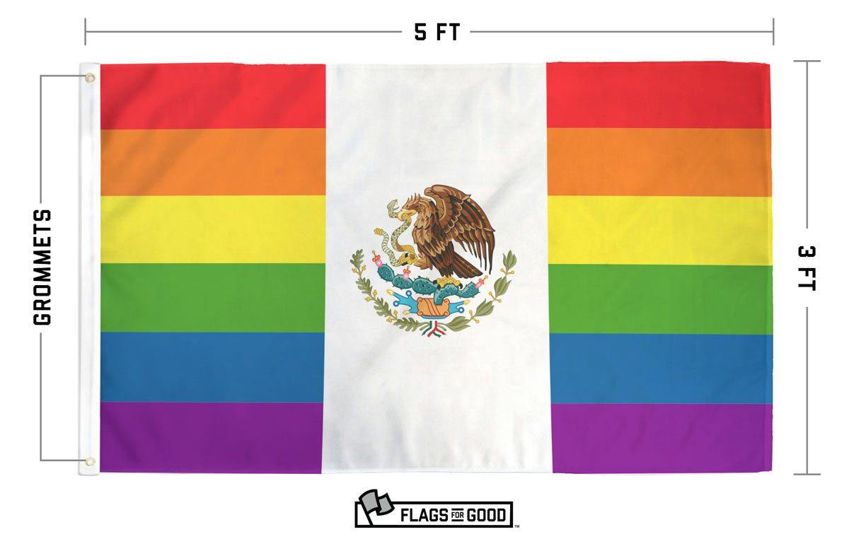 Mexico LGBTQ+ Pride Flag