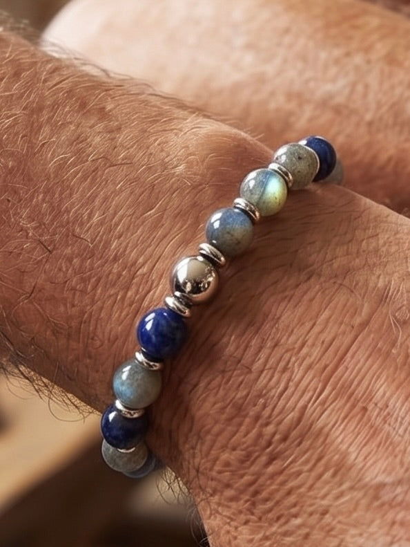 Sodalite & Labradorite Energy Bracelet – Confidence, Clarity & Protection