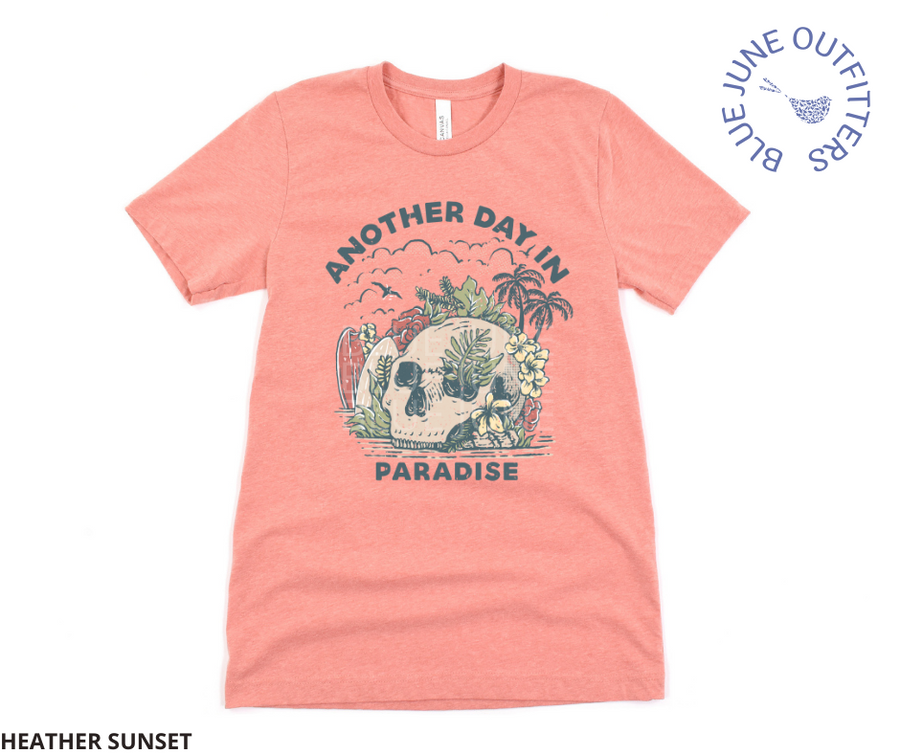 Another Day In Paradise | Tropical Skull Tee