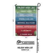 Holiday Wish List Garden Flag