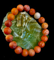 Blush Ember Pink Aventurine Bracelet – 10mm Matte Reiki-Infused Energy Bracelet (Medium Fit)