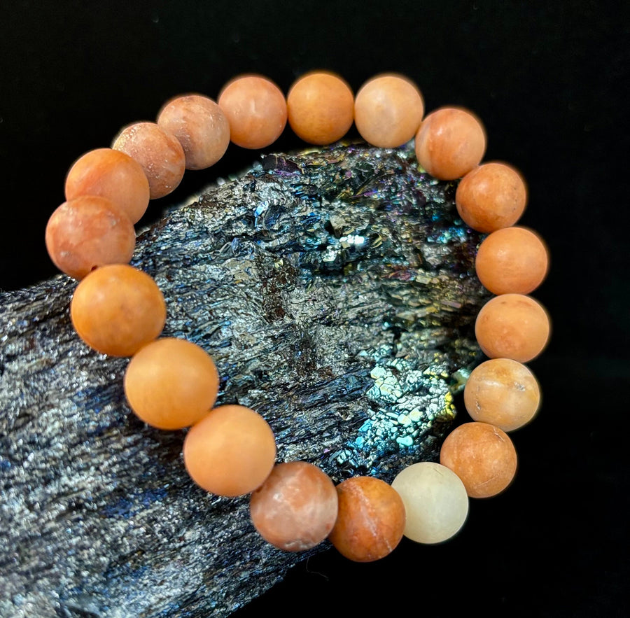 Blush Ember Pink Aventurine Bracelet – 10mm Matte Reiki-Infused Energy Bracelet (Medium Fit)