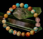 ✨ Sacred Balance Bracelet – Imperial Jasper & Selenite